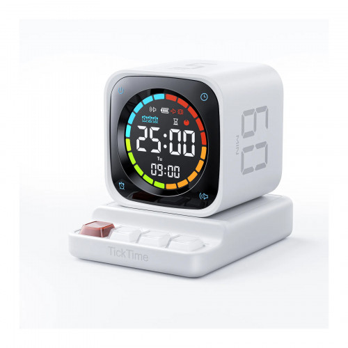 Смарт-таймер Ticktime TK3 Pomodoro Timer Cube, Productivity Timer White